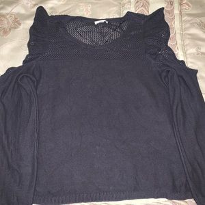 LC Lauren Conrad cold shoulder sweater